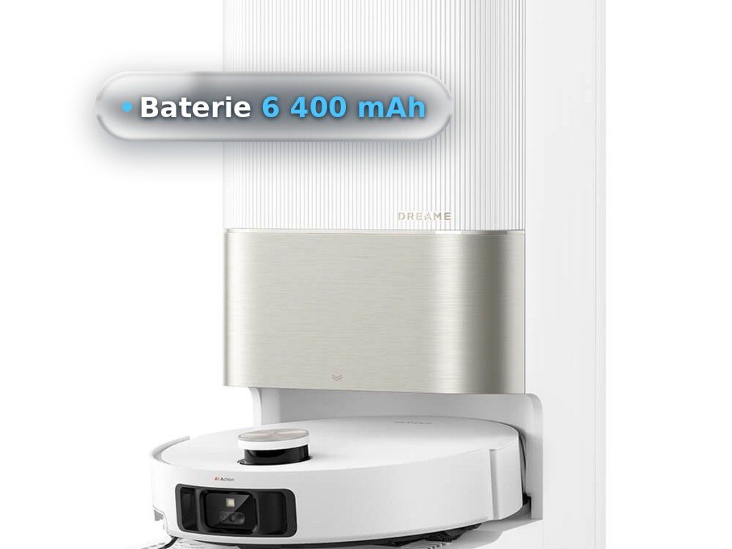 Dreame X50 Ultra Complete bílý – baterie 6 400 mAh