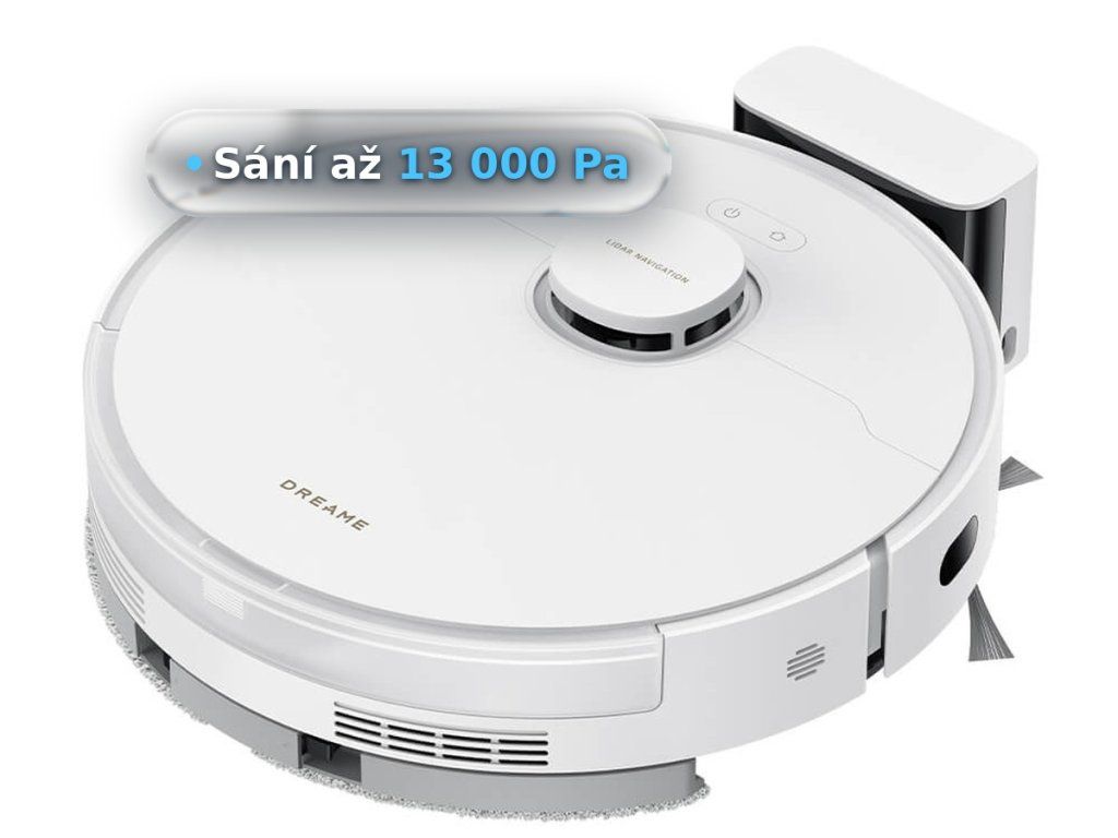 Dreame D20 Pro – sací výkon až 13 000 Pa