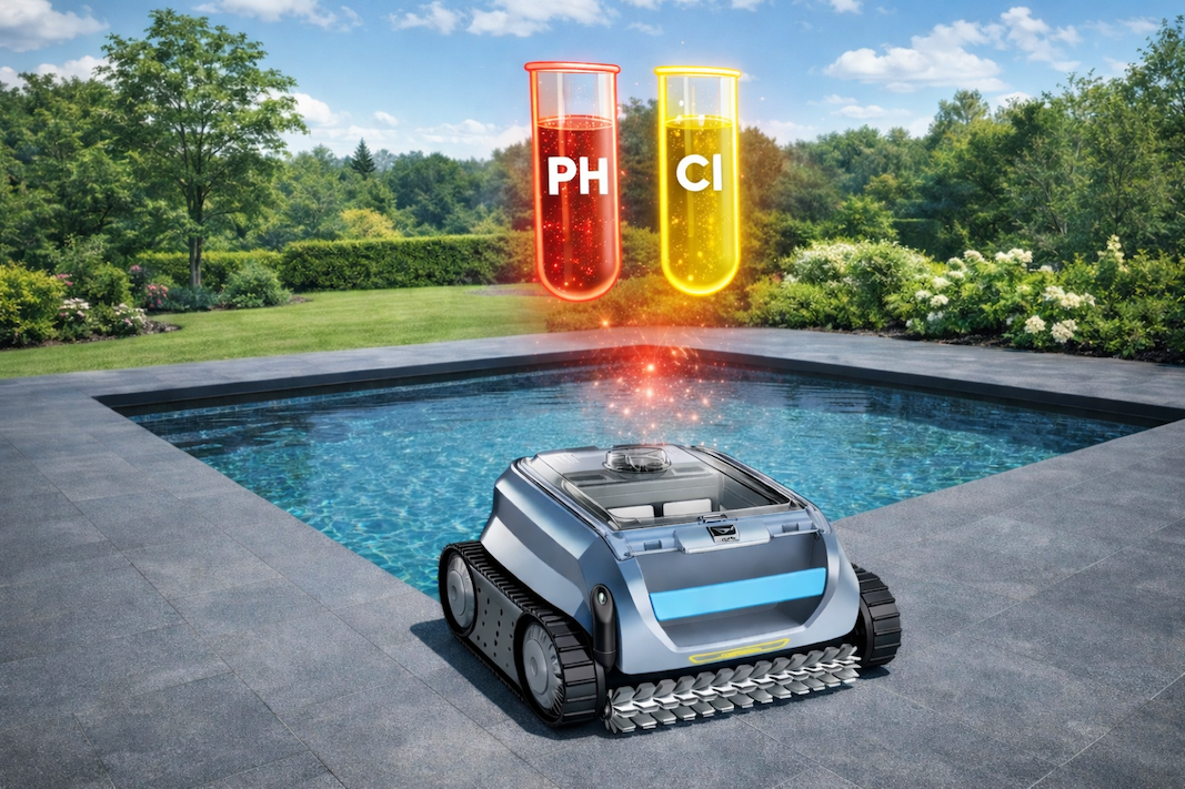 Vliv parametrů vody na životnost bazénového robotického vysavače