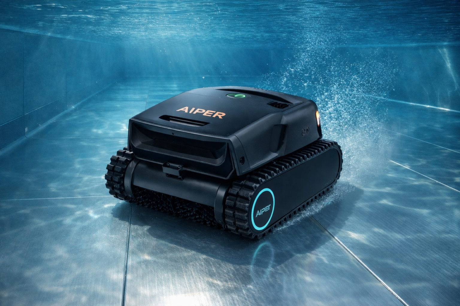 Robotický bazénový vysavač Aiper Scuba X1 pro Max při čištění dna