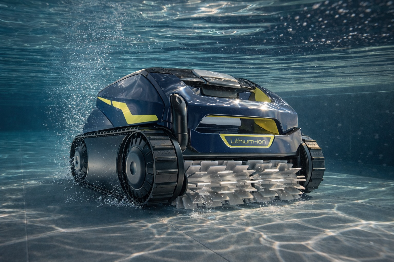 Robotický bazénový vysavač Zodiac RF 5600iQ Freerider čistí dno bazénu