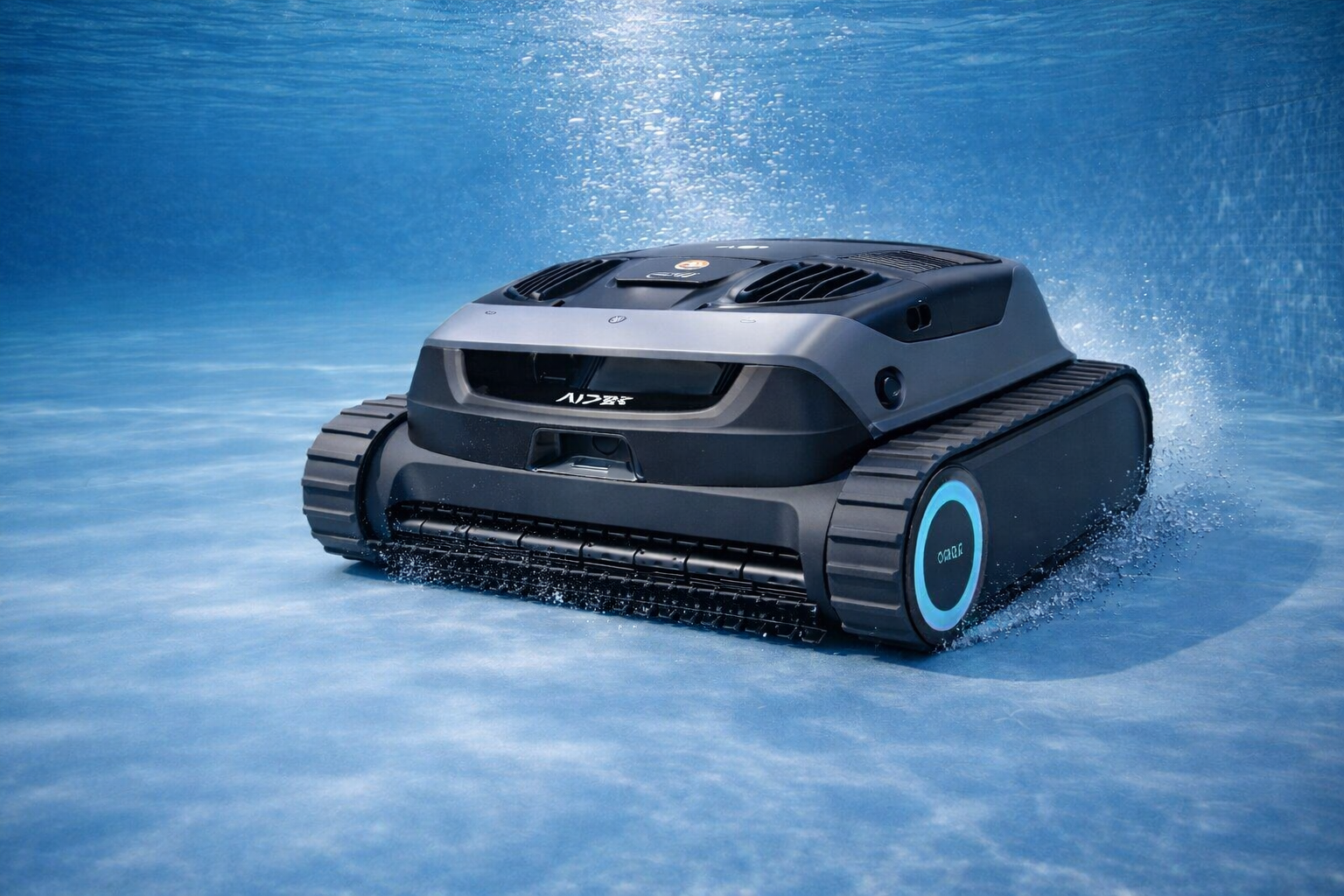 Robotický bazénový vysavač Aiper Scuba X1 při čištění dna