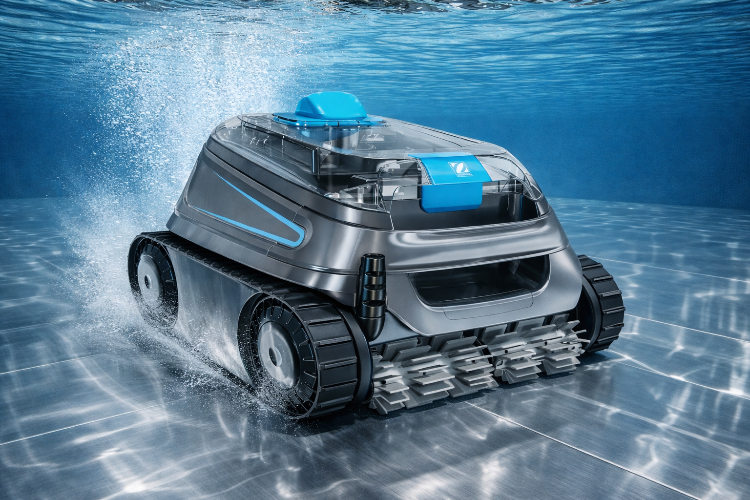 Robotický bazénový vysavač Zodiac CNX 40 iQ při čištění dna