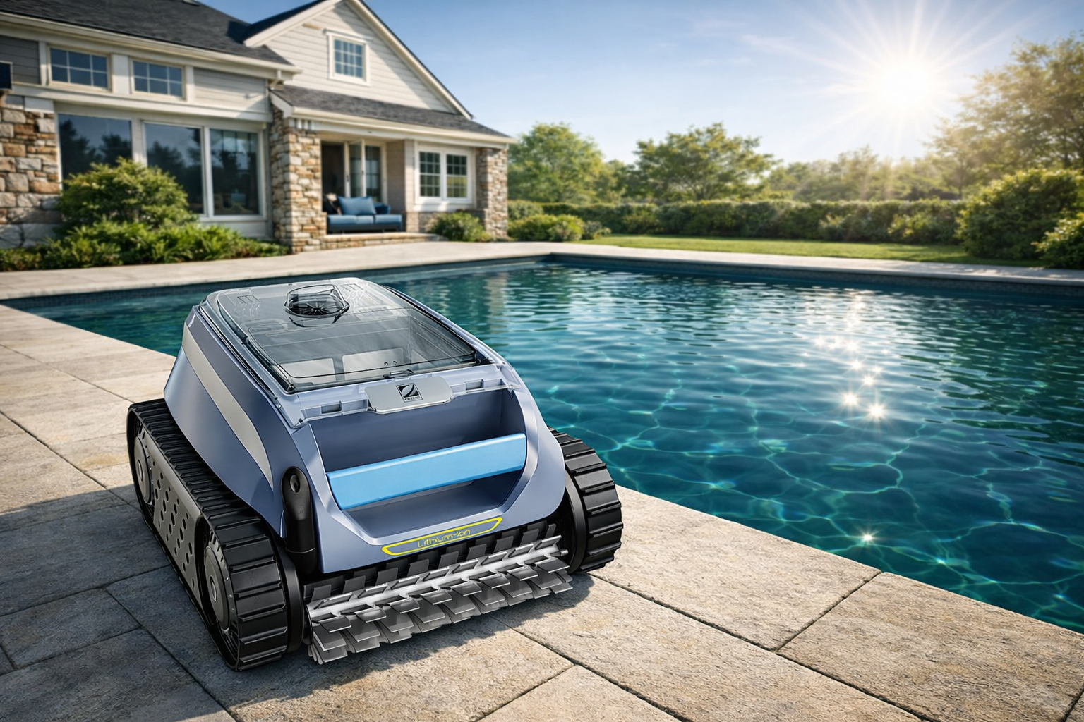 Bazénový robot Zodiac OF 42iQ u bazénu