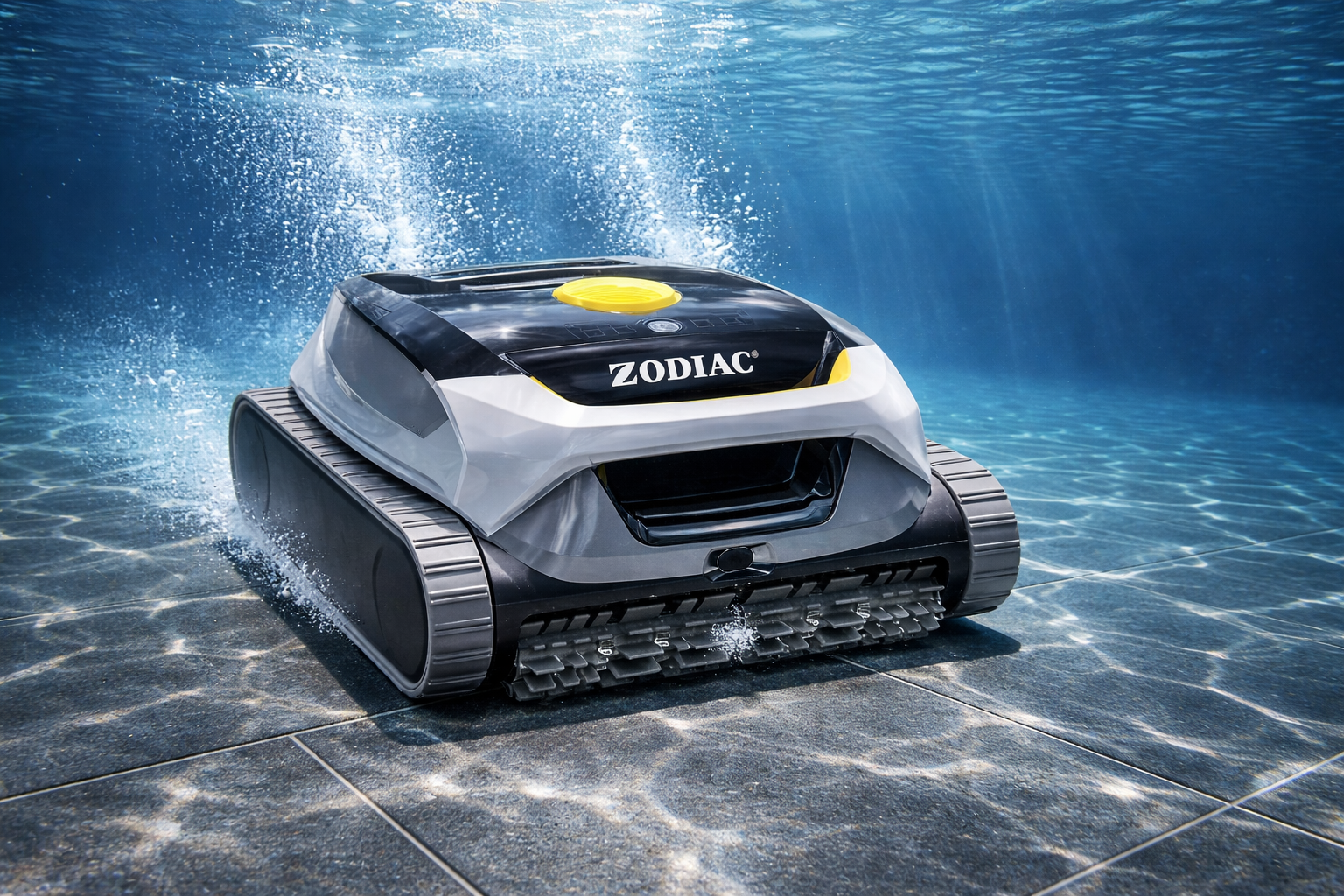 Robotický bazénový vysavač Zodiac Freedom Lite čistí dno bazénu