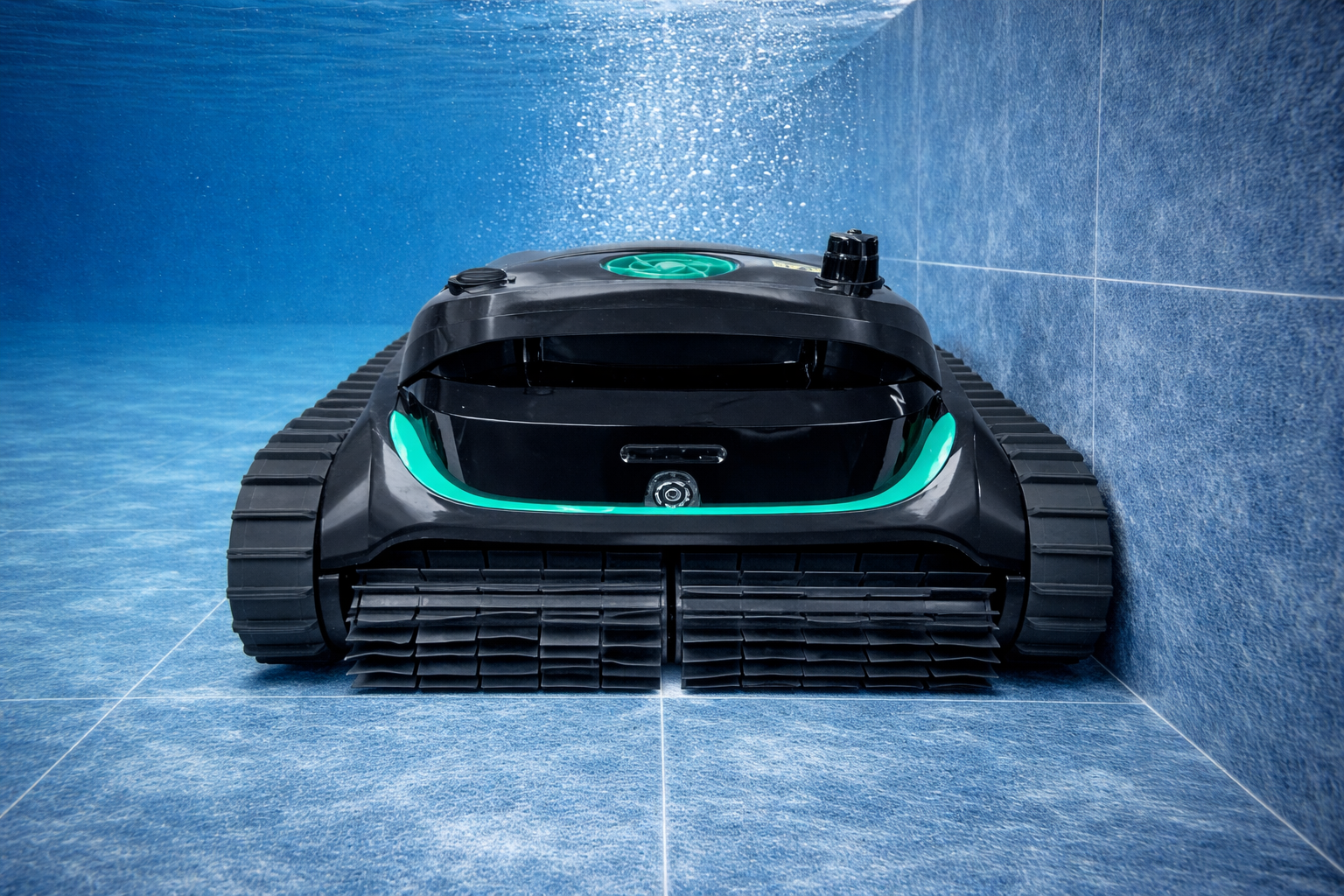 Robotický bazénový vysavač Wybot M2 Vision při čištění dna