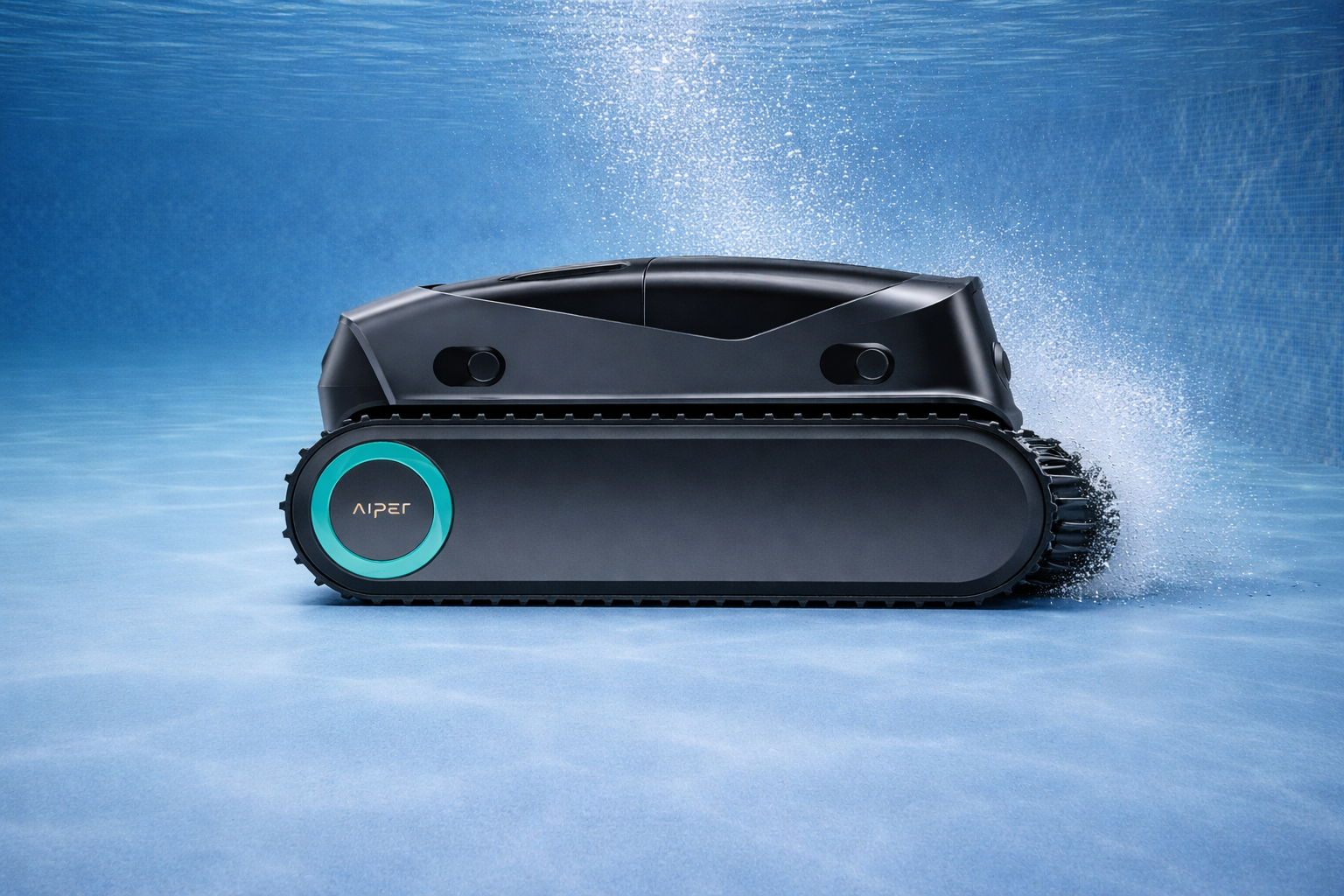 Robotický bazénový vysavač Aiper Scuba X1 při čištění dna