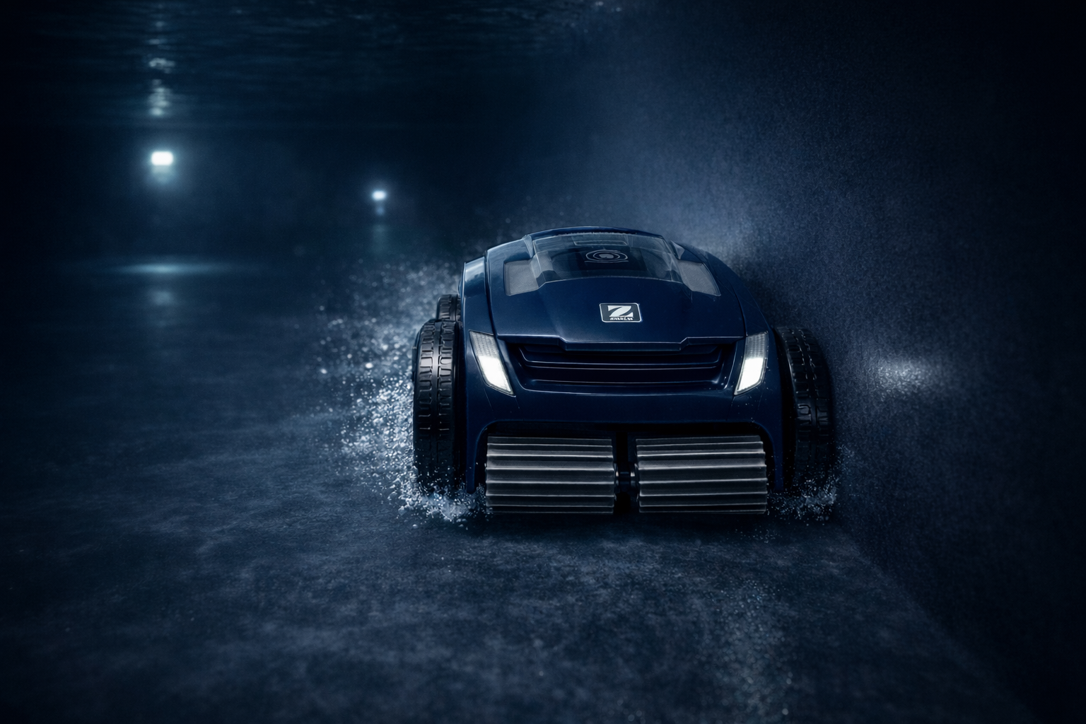 Robotický bazénový vysavač Zodiac RA 6800iQ Alpha při čištění dna