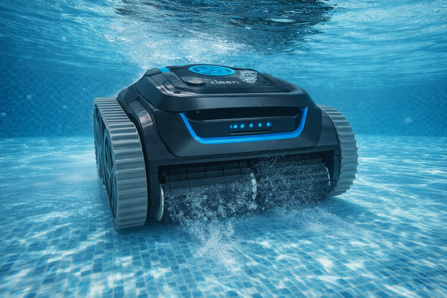 Robotický bazénový vysavač Wybot S1 při čištění dna