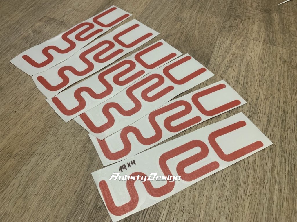 wrc samolepka