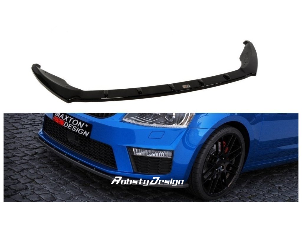 Maxton Design spoiler pod přední nárazník ver.1 pro Škoda Octavia RS Mk3