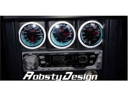 trojitý držák budíků rádio robstydesign