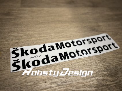 Samolepka ŠKODA MOTORSPORT  -VÝPRODEJ