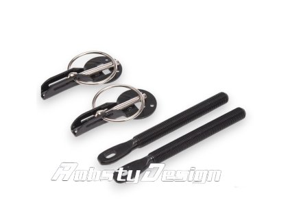 rally zámky kapoty černé