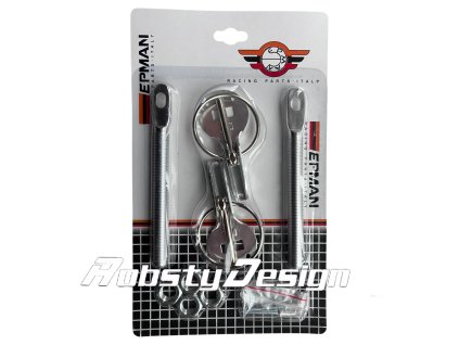 rally zámky kapoty hlinik