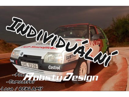 Individuální polep samolepky vozu robstydesign