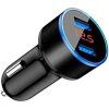 autoadapter usb 12v5v s voltmetrem 2x usb
