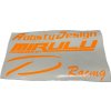 samolepka racing neonová oranžová