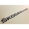 černá škoda motorsport samolepka