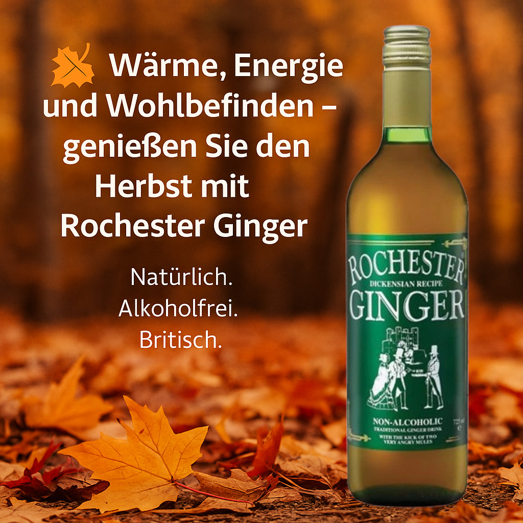 🍂 Wärme, Energie und Wohlbefinden – so genießen Sie den Herbst mit Rochester Ginger