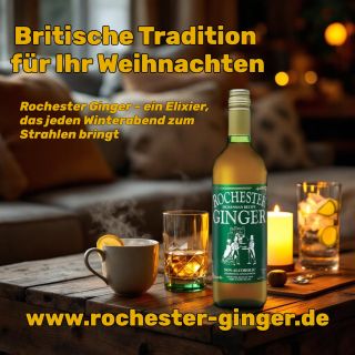 Wärmt wie Weihnachten am Kamin. 🔥🎄 Entdecken Sie den echten britischen Elixier – Rochester Ginger. Alkoholfrei, wohltuend...