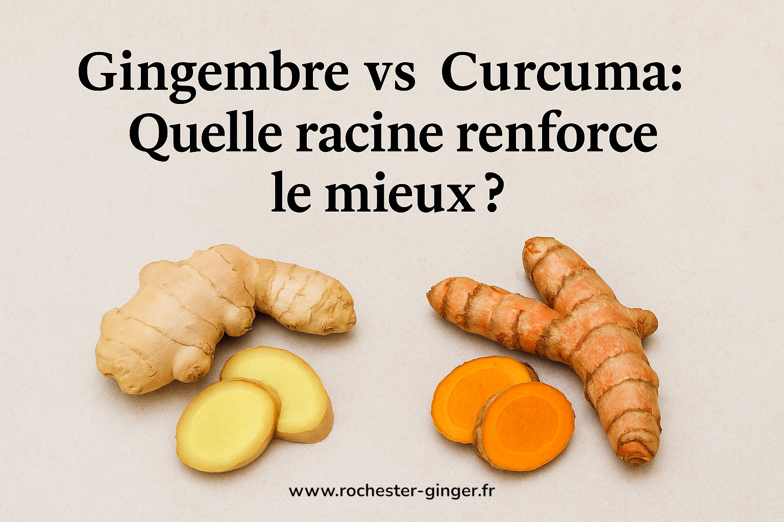 Gingembre vs. Curcuma : Quelle racine renforce le mieux ?