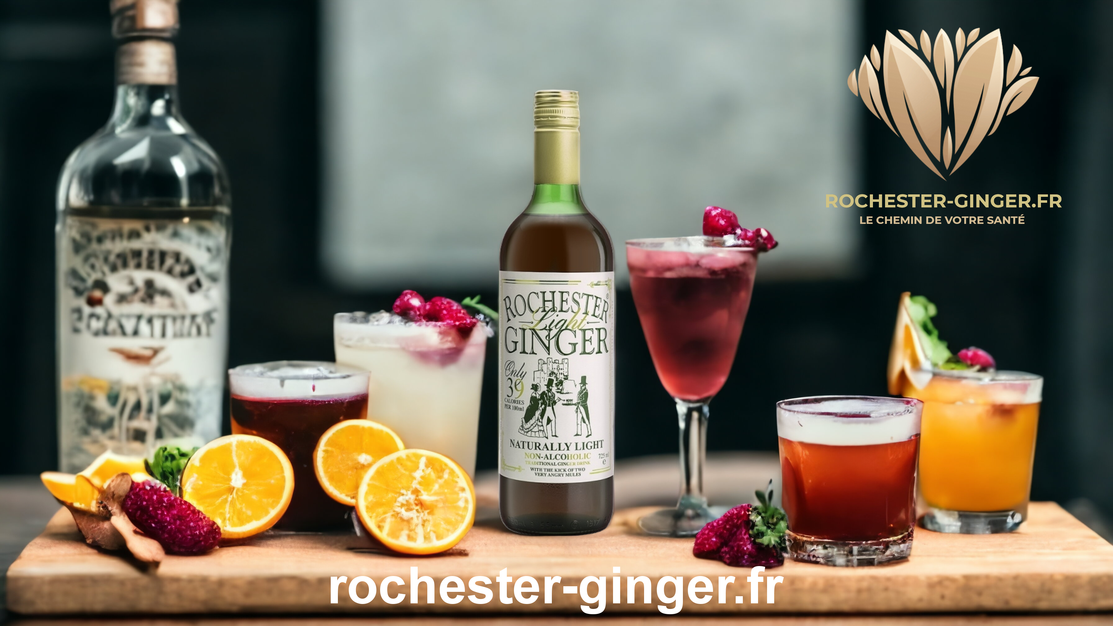 Large choix de boissons au gingembre naturel