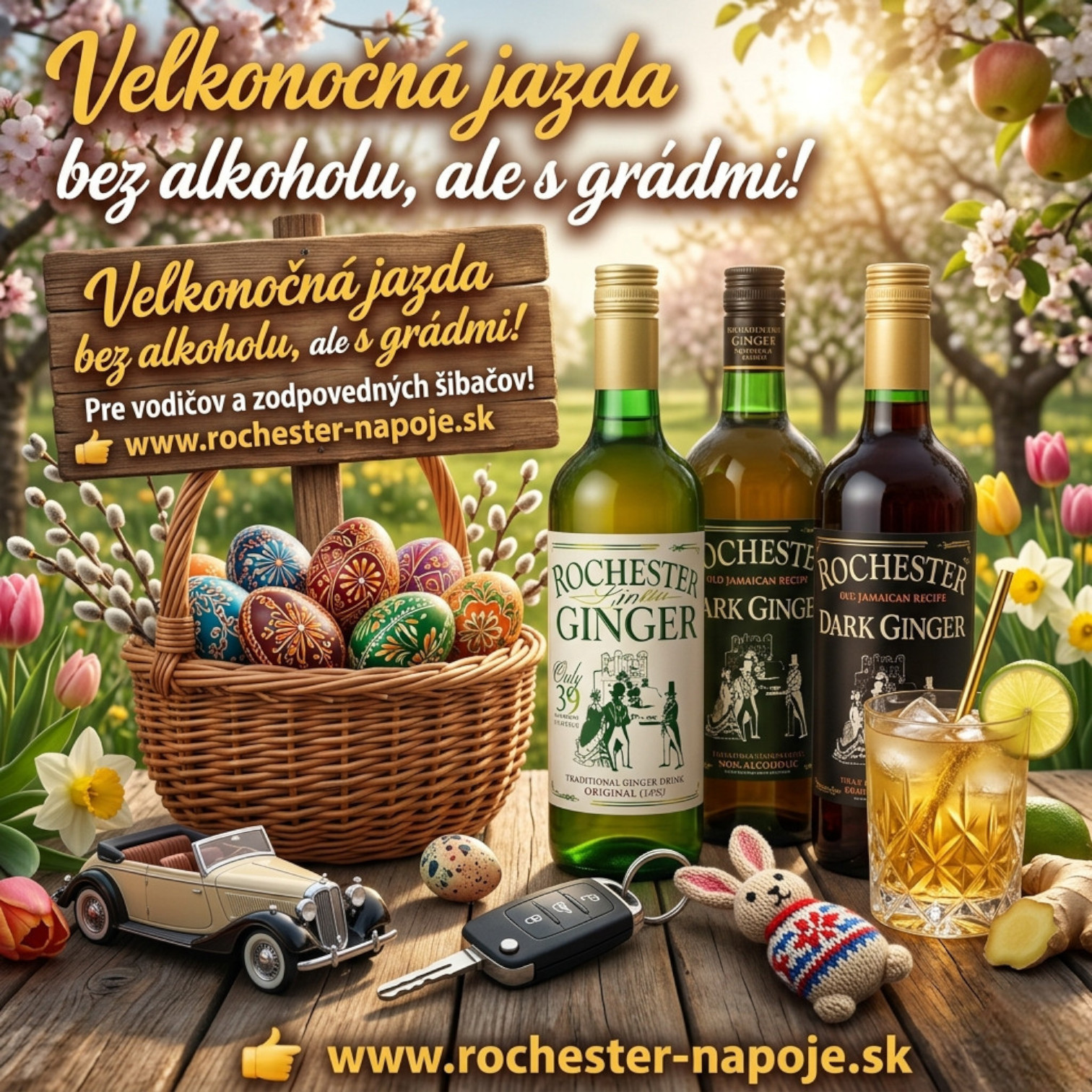 Veľkonočná jazda s čistou hlavou: Prečo je Rochester Ginger „povinnou výbavou“ každého šibača a vodiča?