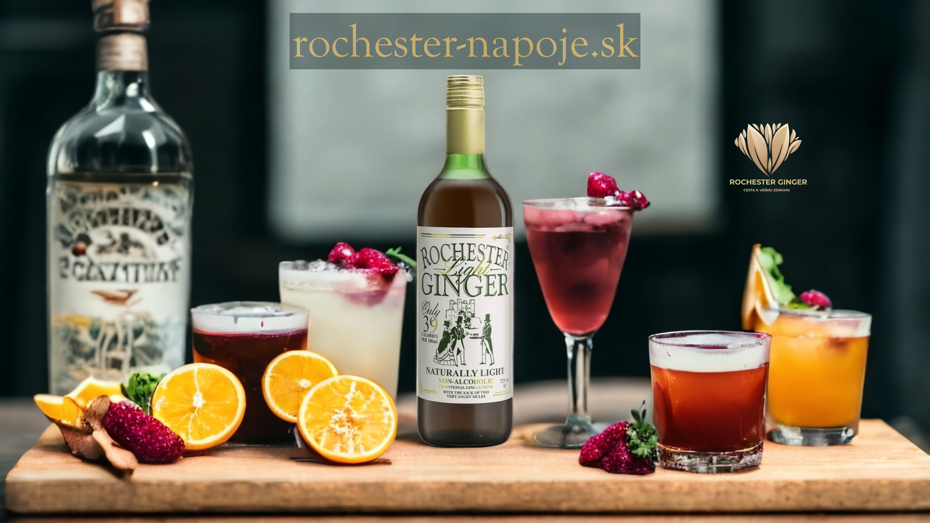 Široký výber prírodných zázvorových nápojov