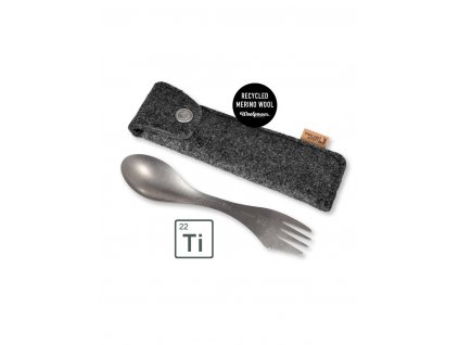 Light My Fire SPORK KIT TITANIUM in Merinowool Case