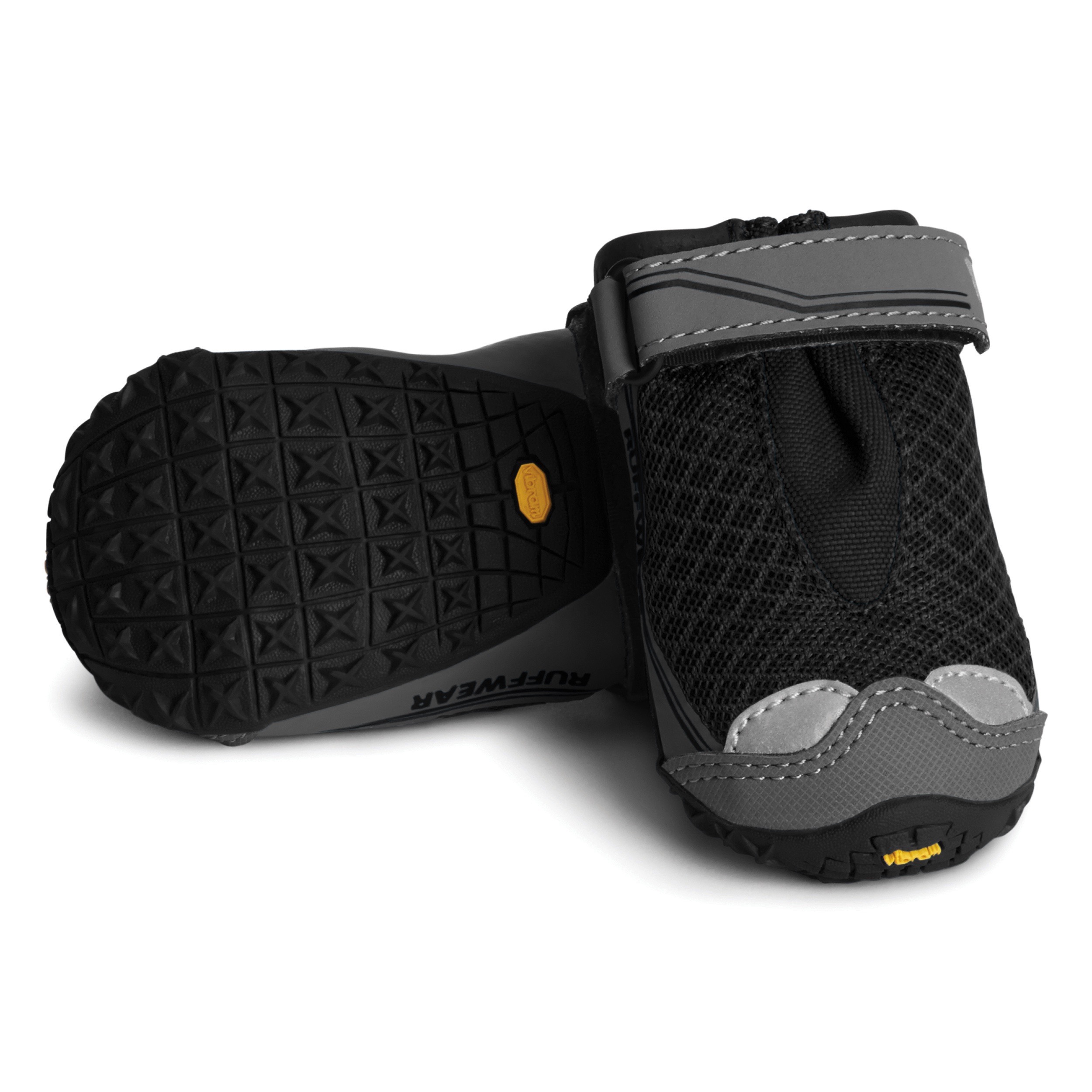 Ruffwear Grip Trex™ (2 ks) - boty pro psy 83 mm, Černá (Obsidian black)