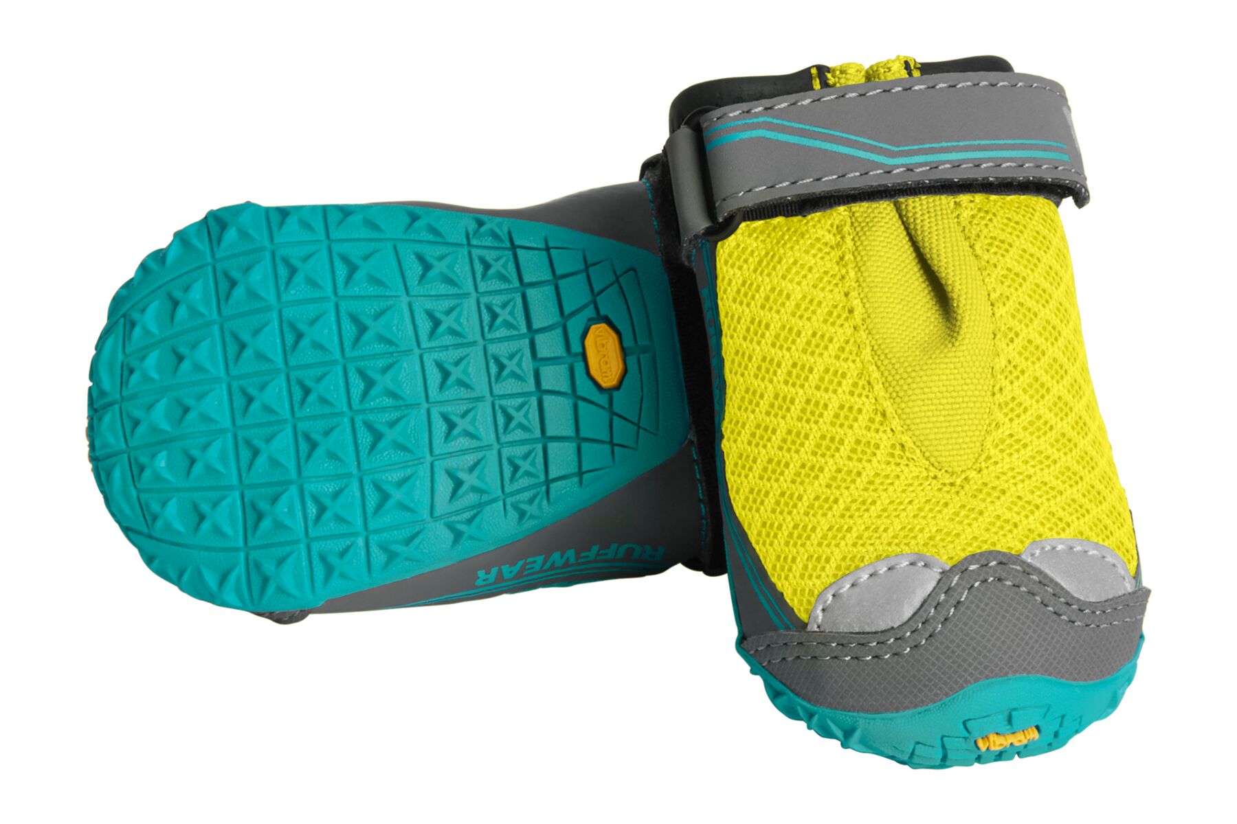 Ruffwear Grip Trex™ (2 ks) - boty pro psy 83 mm, Svítivě žlutá (Lichen green)