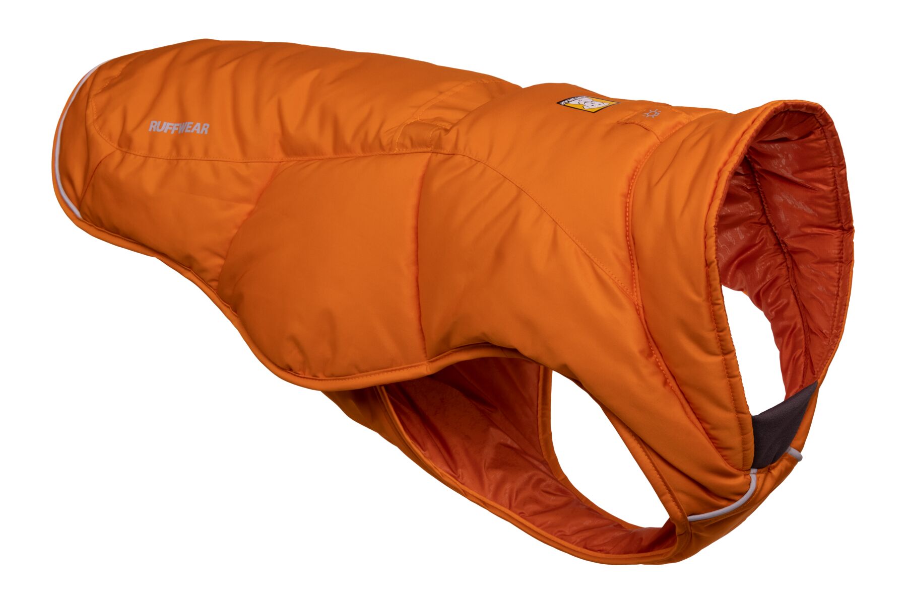 Ruffwear Quinzee™ - extra teplá zimní vesta pro psy L, Orange (oranžová)