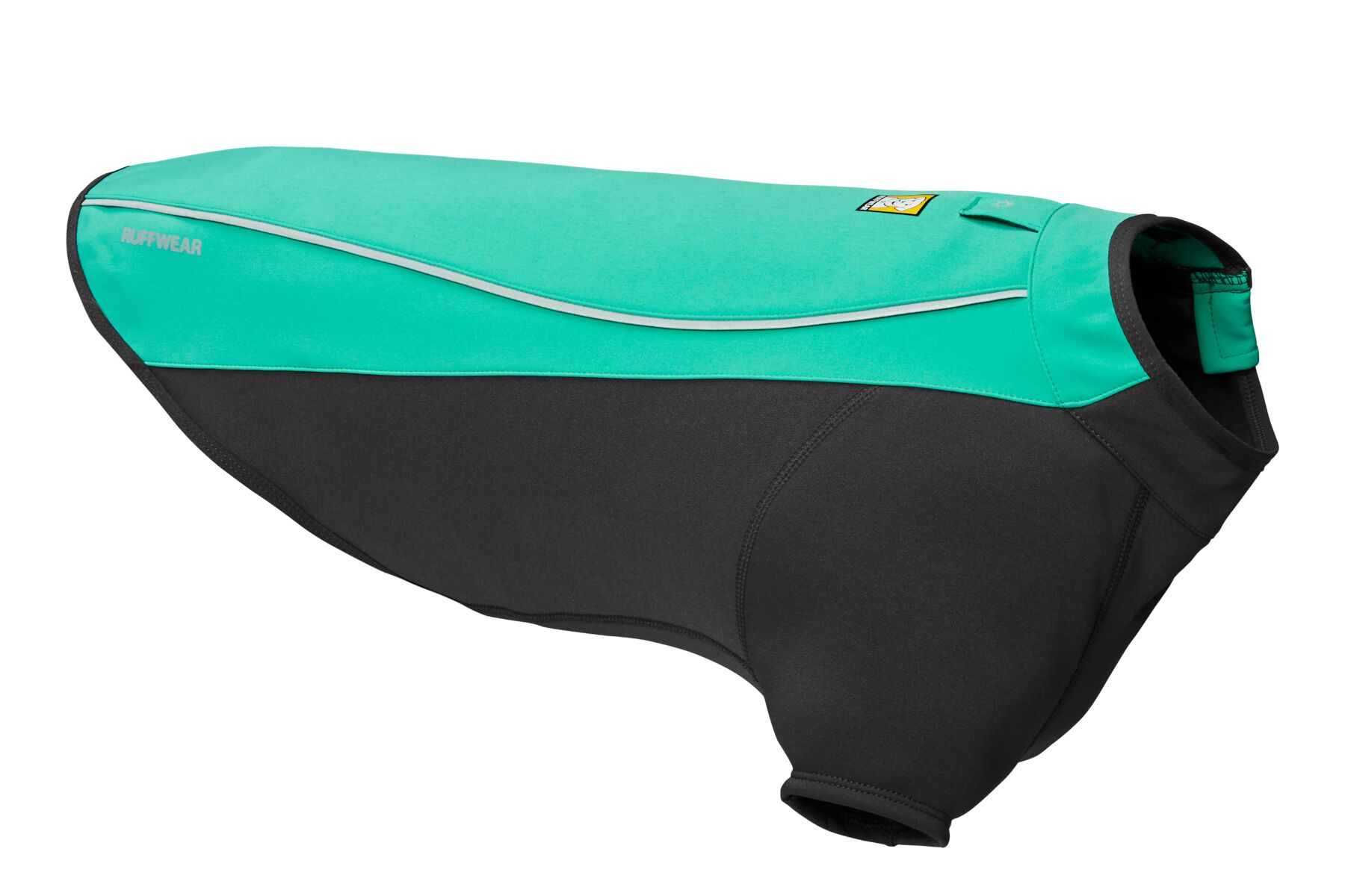 Ruffwear Cloud Chaser™ - softhellový obleček pro psy S, Aurora Teal (zelenkavá)