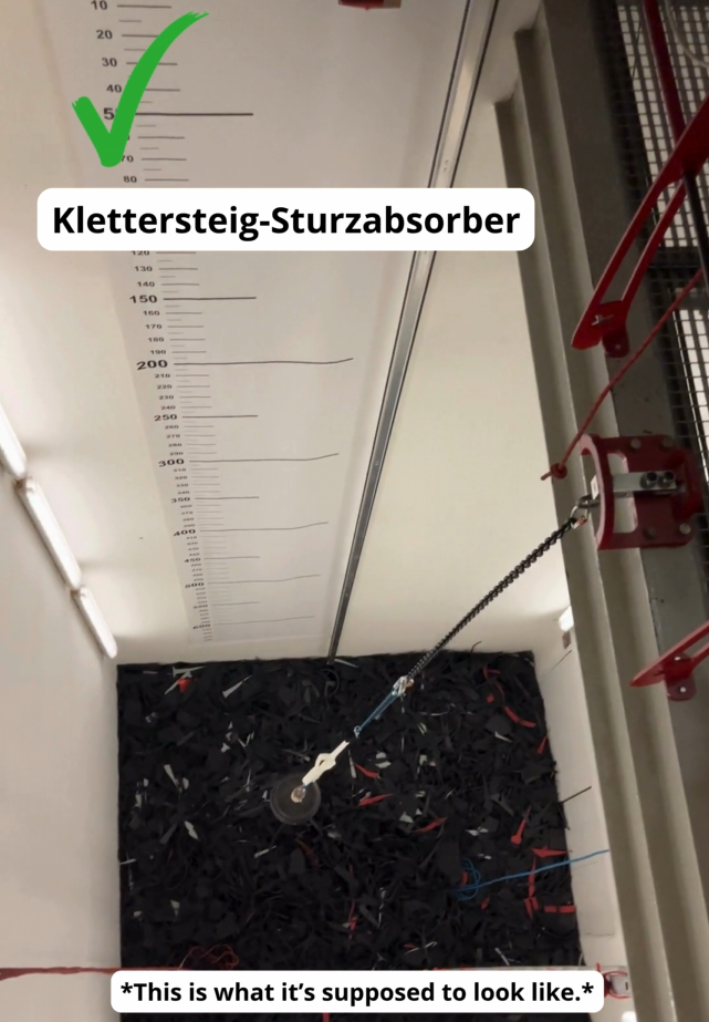 Warum reicht eine einfache Bandschlinge auf einer Via Ferrata nicht aus? Seht selbst, was wir in unserem Testturm herausgefunden haben