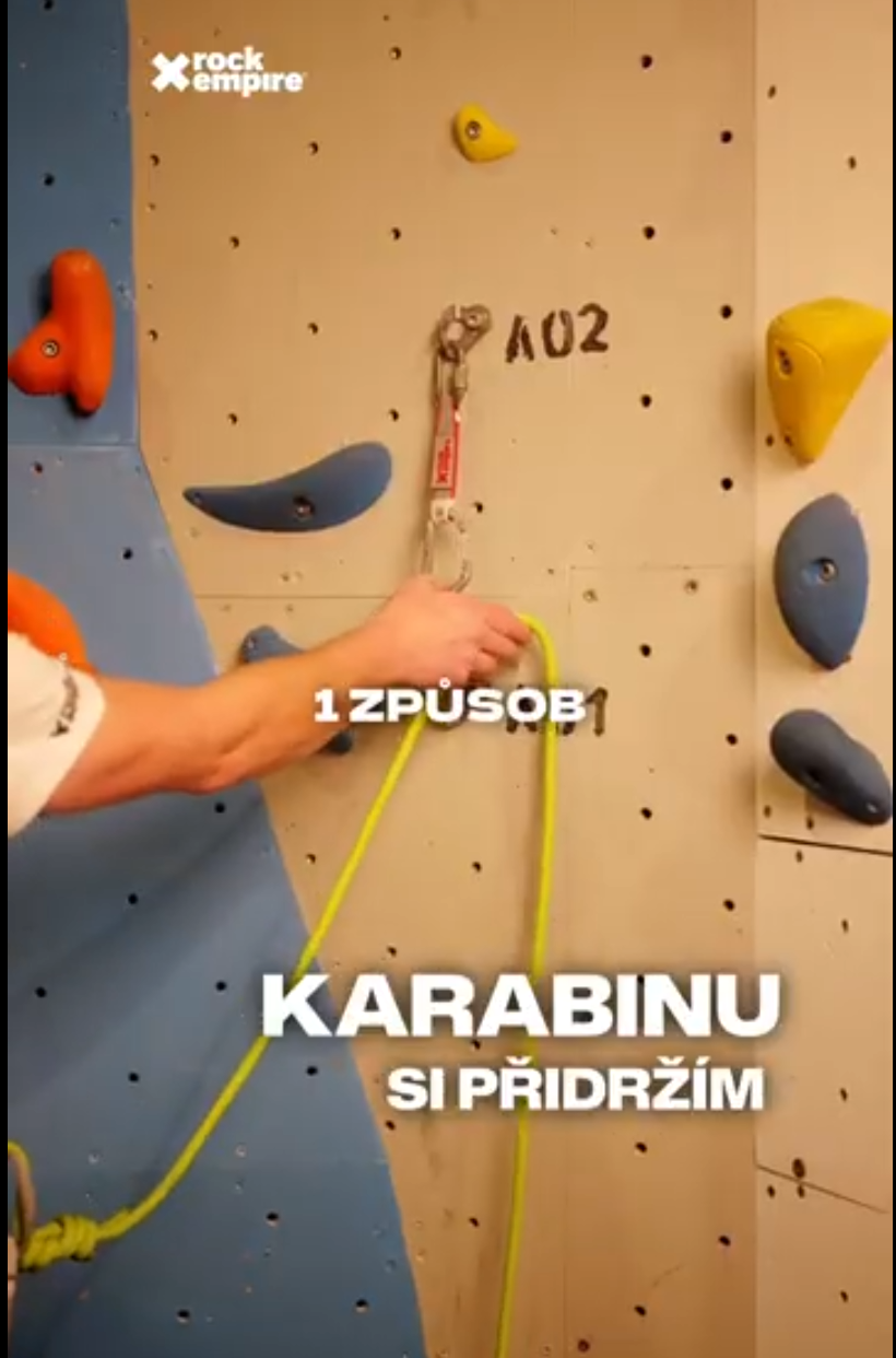 Jak začít lézt na stěně: EPIZODA 6 - Jak cvakat expresky – bezpečné cvakání při prvolezovém lezení
