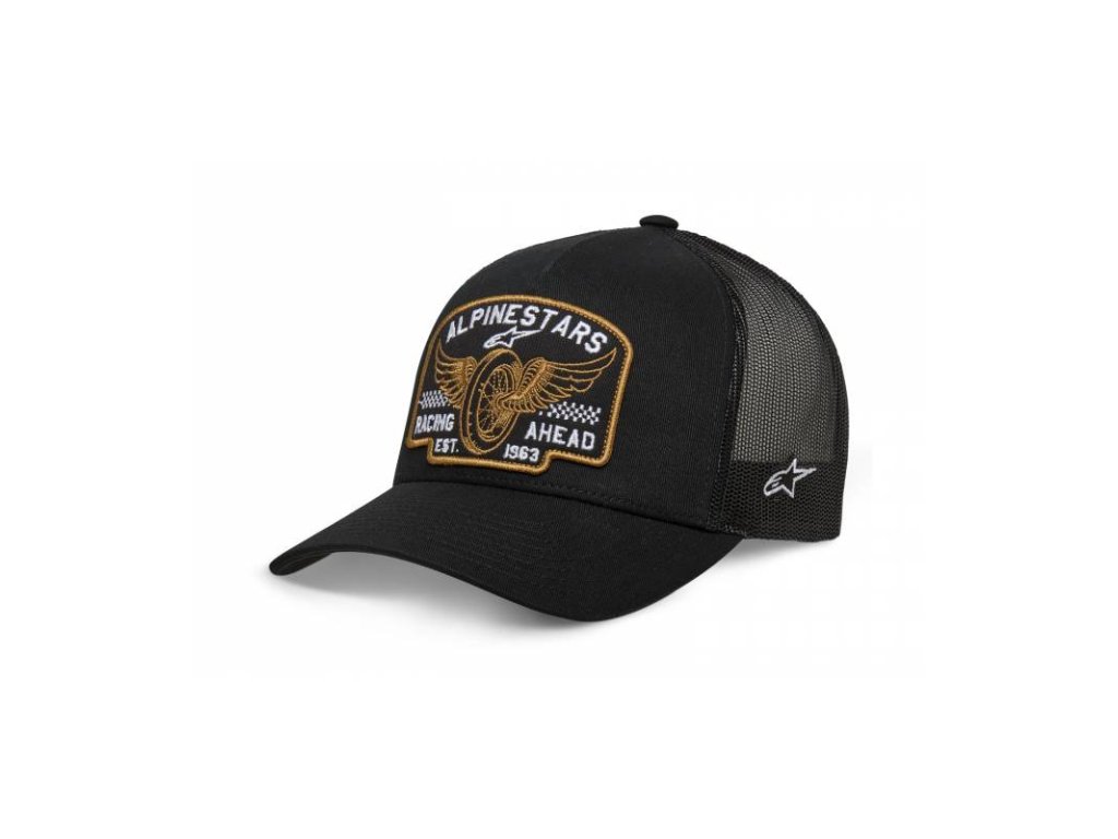 Kšiltovka HERITAGE PATCH TRUCKER, ALPINESTARS (černá/černá)