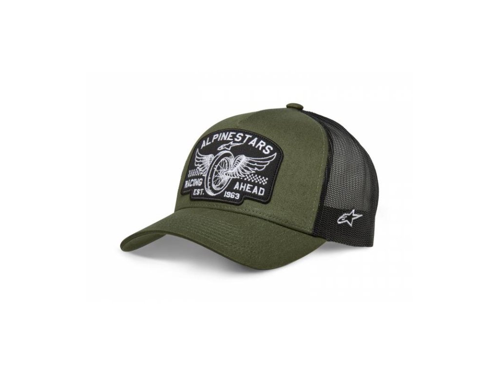 Kšiltovka HERITAGE PATCH TRUCKER, ALPINESTARS (zelená/černá)
