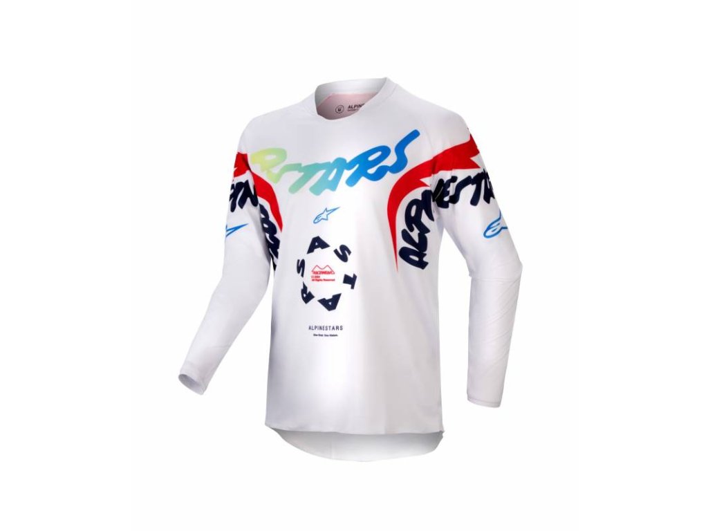 Dres RACER HANA, ALPINESTARS, dětský (bílá/multicolor) 2024
