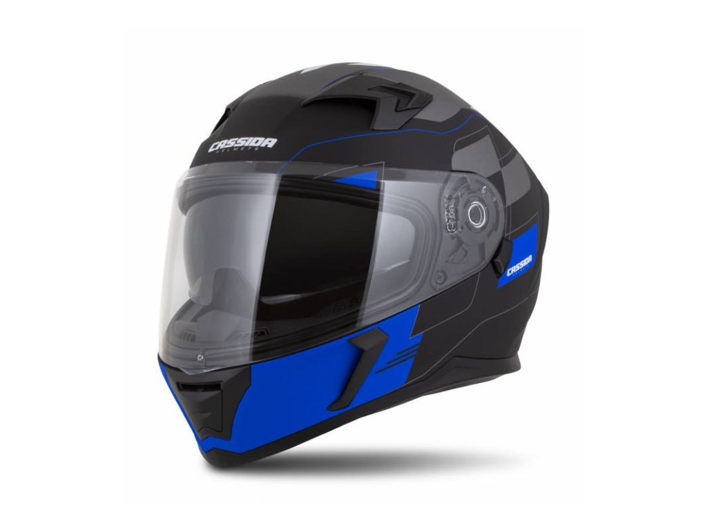 Přilba Integral 3.0 RoxoR, CASSIDA (černá matná/modrá/šedá/bílá, plexi s přípravou pro Pinlock)