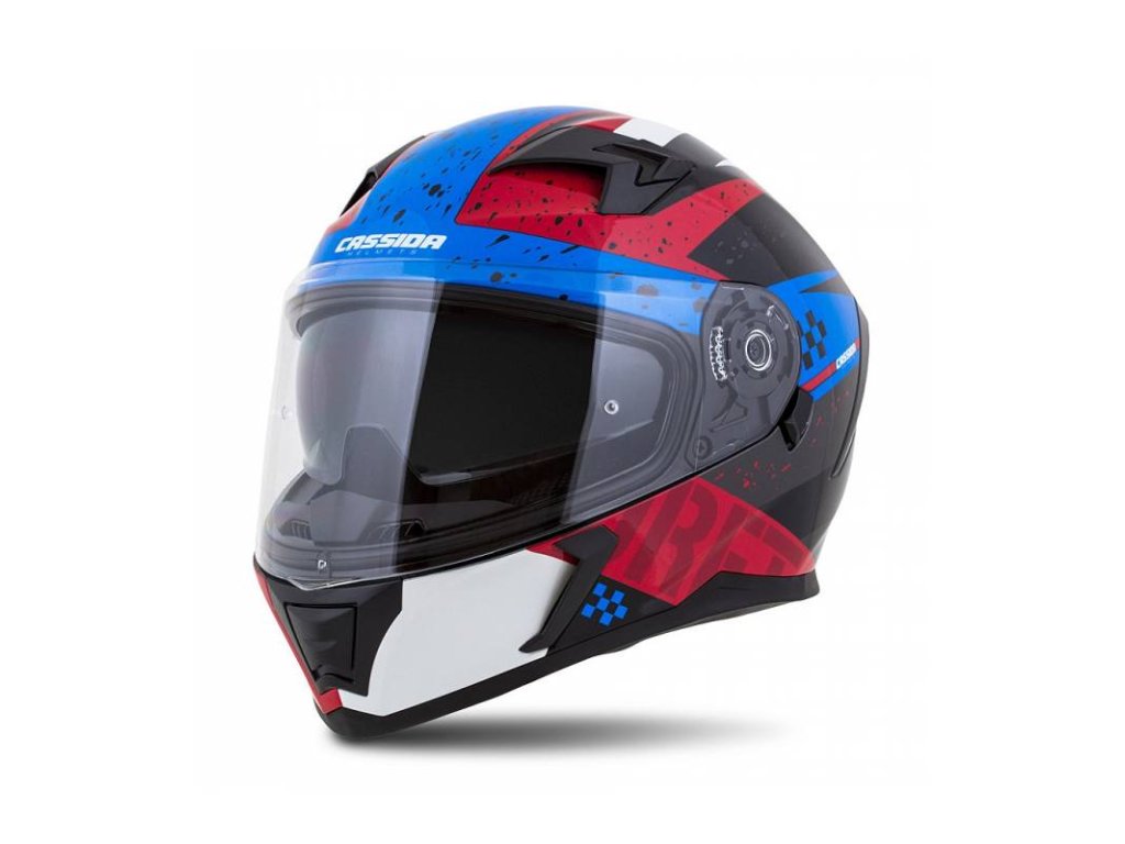 Přilba Integral 3.0 DRFT, CASSIDA (modrá perleť/červená/černá/bílá, plexi s přípravou pro Pinlock)