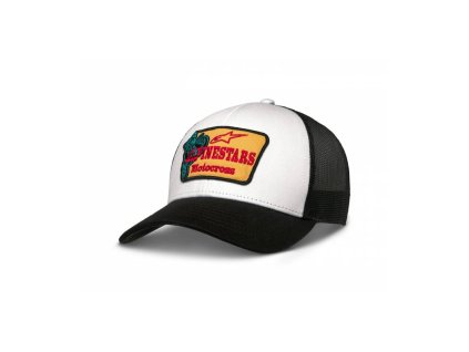 Kšiltovka HARDWARE TRUCKER, ALPINESTARS (bílá/černá)