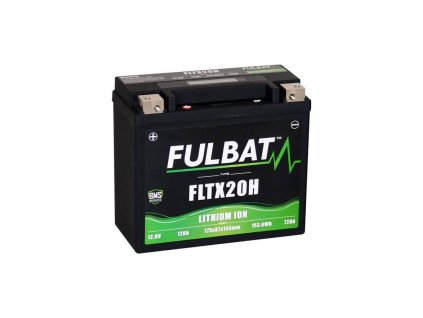 Lithiová baterie LiFePO4 YTX20-BS FULBAT 12V, 12Ah, 720A, hmotnost 1,12 kg, 175x87x155 nahrazuje typy: (YTX20-BS)