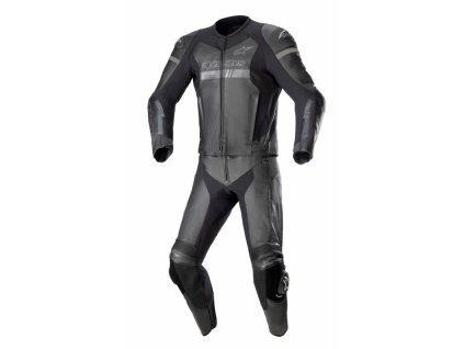 Dvoudílná kombinéza GP FORCE CHASER, TECH-AIR 5 kompatibilní, ALPINESTARS (černá/černá) 2025