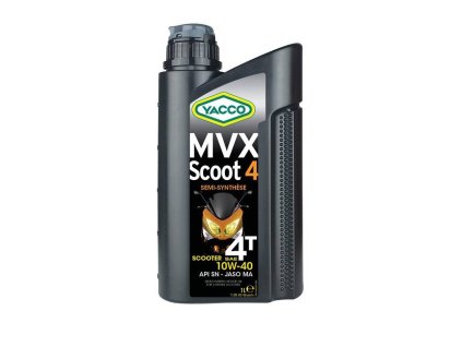 YACCO motorový olej polosyntetický MVX SCOOT 4T 10W40 1l