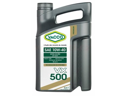 YACCO motorový olej syntetický VX 500 10W40 5l