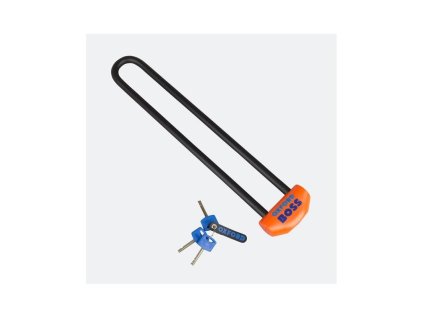 Zámek na sněžné skútry SNOWBOSS SSF, OXFORD (oranžová, sada bez držáku na zámek, průměr čepu 15 mm, pro š. pásu do 520 mm)