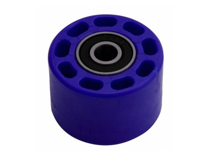 Kladka řetězu univerzální, RTECH (modrá, vnitřní průměr 8 mm, vnější průměr 42 mm, šířka 28 mm