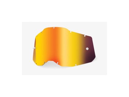 Plexi Racecraft 2/Accuri 2/Strata 2, 100% - USA (červené chrom, Anti-fog)