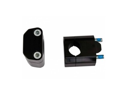 Sada na zvýšení řídítek + 35 mm (průměr 22 28,6 mm) vč. šroubů, RTECH (černá)